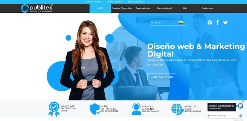 Empresas de diseño de páginas web en Ecuador: las mejores opciones para tu negocio publitek diseno web ecuador Publitek empresa de diseño web en ecuador