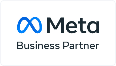 Agencia de Comunicación Digital MBP Badge Dark Agencia partner de meta business