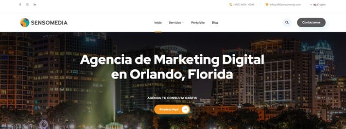 Top 10: mejores Empresas de Diseño de Páginas Web en Orlando sensomedia sitios web orlando Sensomedia sitios web orlando florida