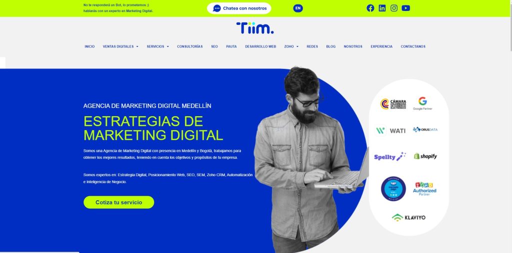 Mejores agencias SEO en Medellín: ranking para posicionar tu empresa en Google SEO Med 6 Tiim agencia seo medellín