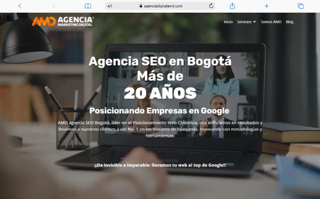 Mejores agencias SEO en Bogotá: ranking para posicionar tu empresa en Google Macbook Air agenciadigitalamd.com 3 Amd agencia seo en bogotá