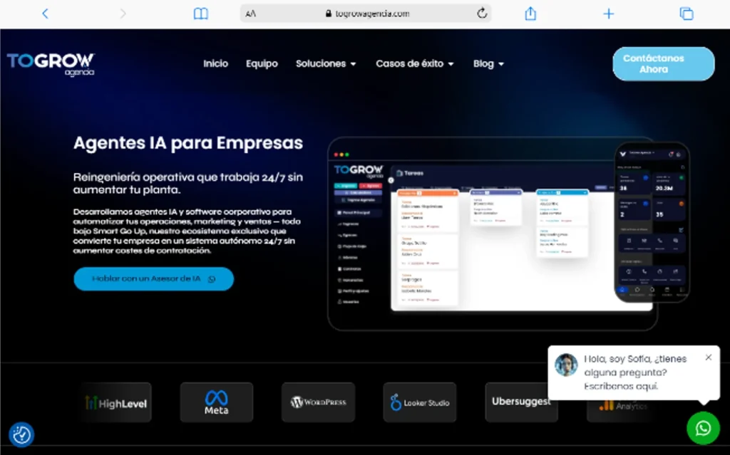 Las 7 mejores agencias de marketing digital en Medellín Macbook Air togrowagencia.com Togrow