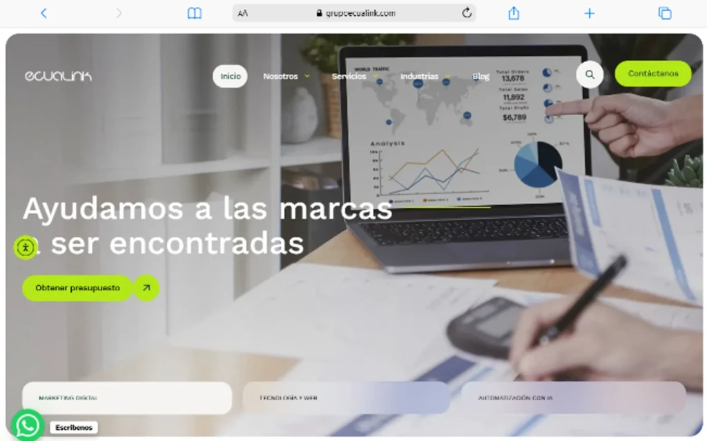 Agencias de marketing digital en Ecuador: las mejores opciones para tu empresa Macbook Air www.grupoecualink.com 1 Ecualink